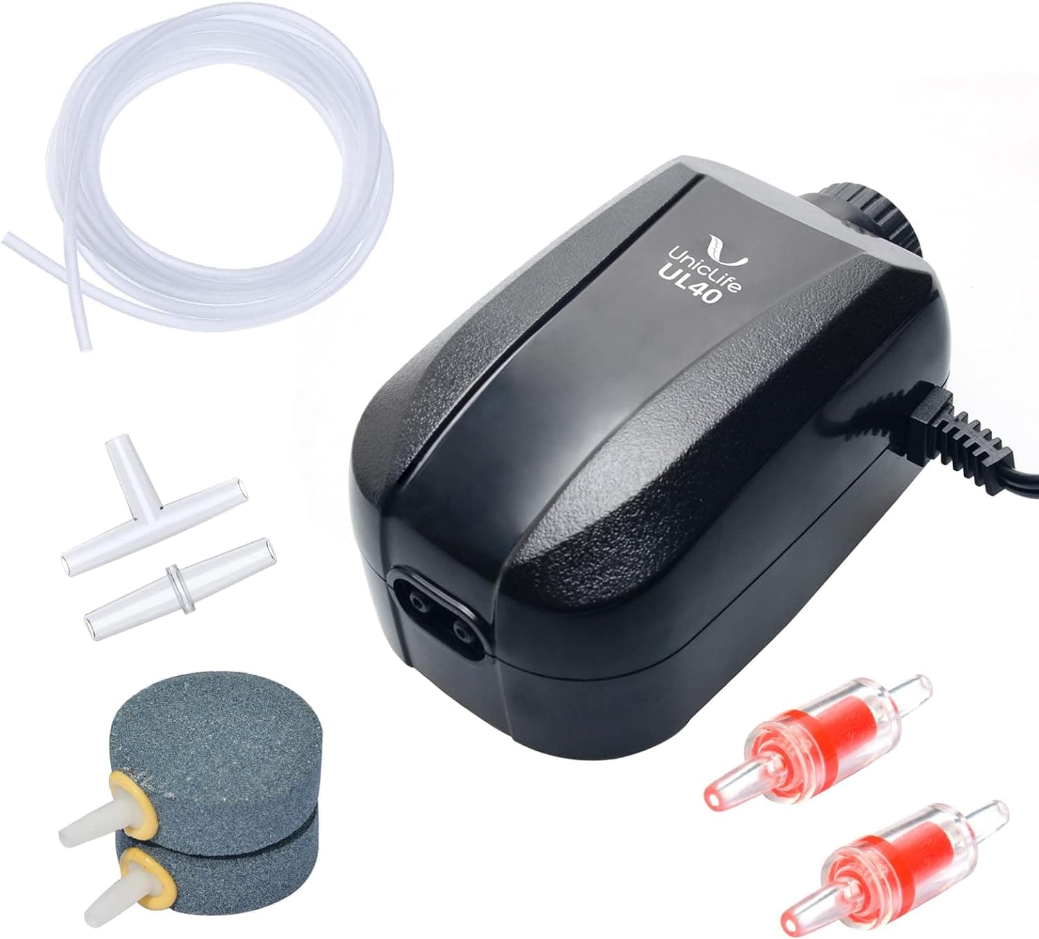 Uniclife Dual Outlet Air Pump, 5-200 Gallon