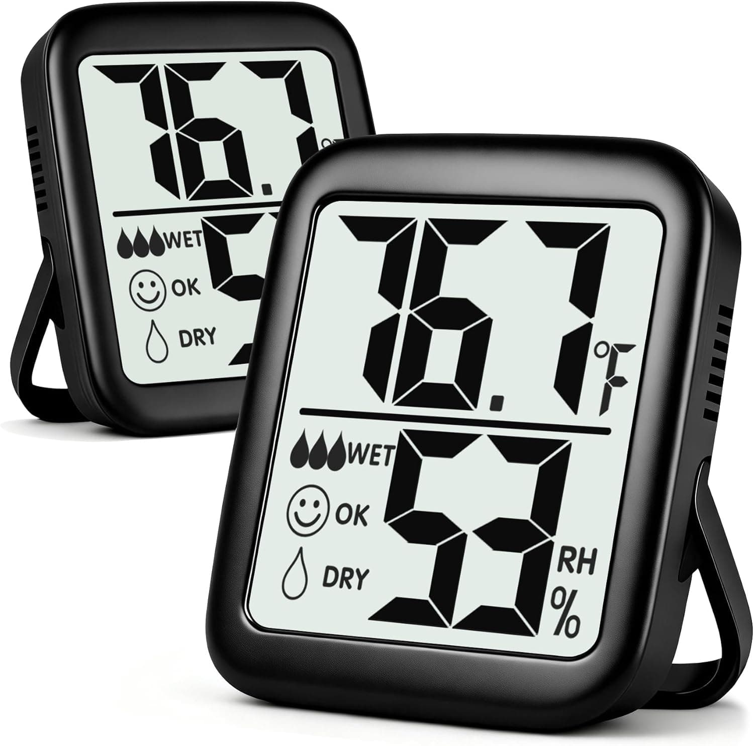 Room Thermometer Hygrometer, 2-pack