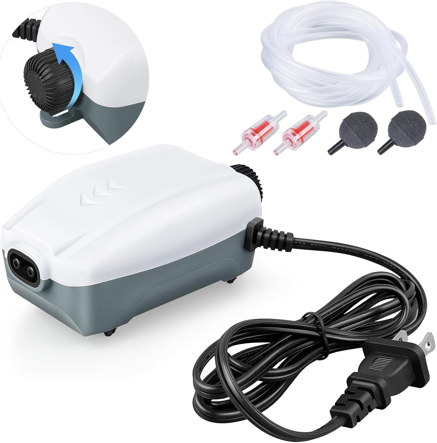 HITOP Dual Outlet Air Pump, 10-100 Gallon