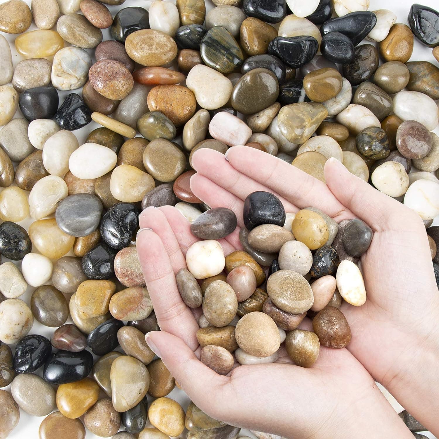 OUPENG Polished Pebbles, 2 lb