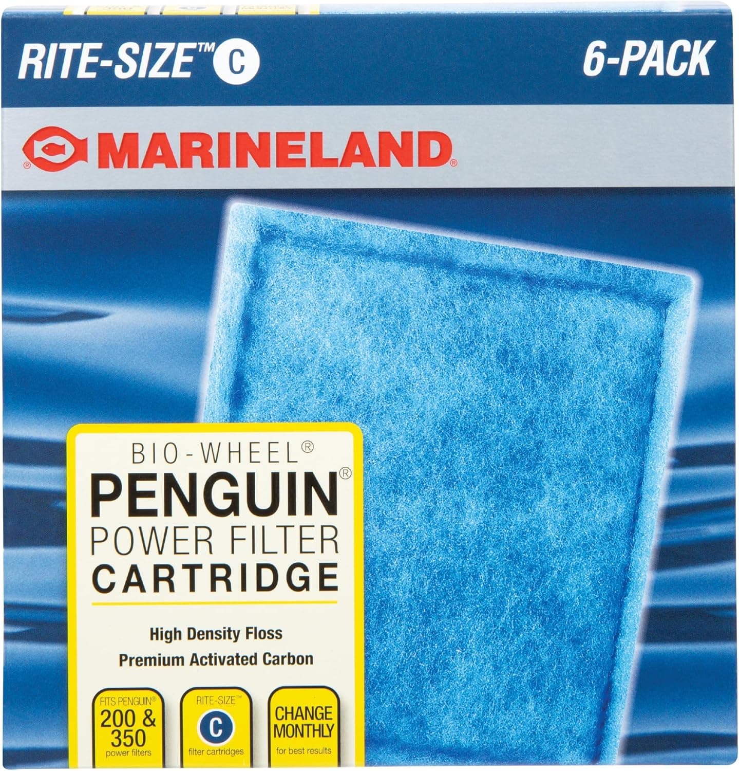 Marineland Penguin Bio-Wheel Cartridges, Rite-Size C, 6-pack